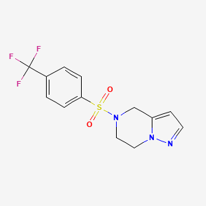 5-((4-(Trifluoromethyl)phenyl)sulfonyl)-4,5,6,7-tetrahydropyrazolo[1,5-a]pyrazine