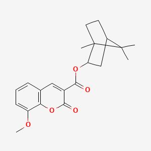 1,7,7-Trimethylbicyclo[2.2.1]hept-2-yl 8-methoxy-2-oxochromene-3-carboxylate