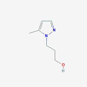 molecular formula C7H12N2O B2930557 3-(5-methyl-1H-pyrazol-1-yl)propan-1-ol CAS No. 1006348-60-2