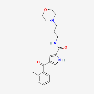 4-(2-methylbenzoyl)-N-[3-(morpholin-4-yl)propyl]-1H-pyrrole-2-carboxamide