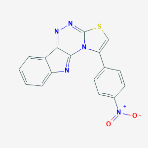 1-{4-Nitrophenyl}[1,3]thiazolo[2',3':3,4][1,2,4]triazino[5,6-b]indole