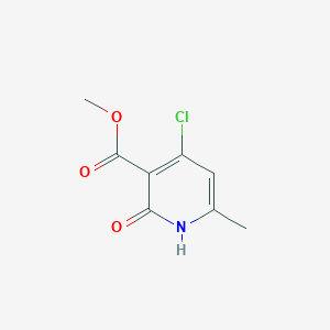 molecular formula C8H8ClNO3 B2930585 4-氯-6-甲基-2-氧代-1H-吡啶-3-羧酸甲酯 CAS No. 2445791-08-0