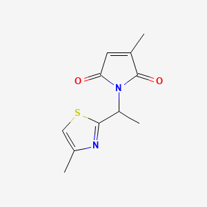 3-methyl-1-[1-(4-methyl-1,3-thiazol-2-yl)ethyl]-2,5-dihydro-1H-pyrrole-2,5-dione
