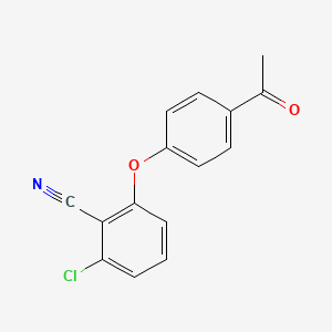 2-(4-Acetylphenoxy)-6-chlorobenzenecarbonitrile