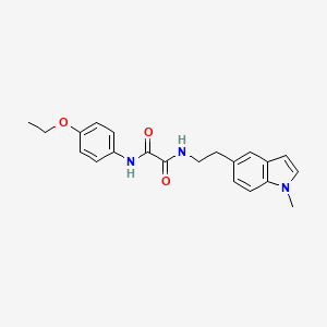 molecular formula C21H23N3O3 B2930622 N1-(4-ethoxyphenyl)-N2-(2-(1-methyl-1H-indol-5-yl)ethyl)oxalamide CAS No. 2034604-85-6