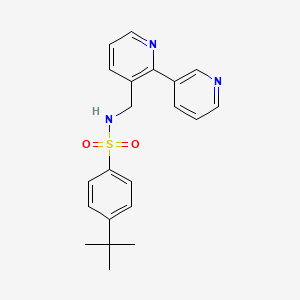N-([2,3'-bipyridin]-3-ylmethyl)-4-(tert-butyl)benzenesulfonamide