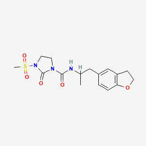 N-(1-(2,3-dihydrobenzofuran-5-yl)propan-2-yl)-3-(methylsulfonyl)-2-oxoimidazolidine-1-carboxamide