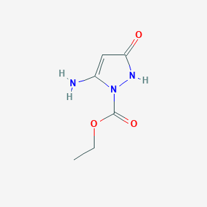 ethyl 5-amino-3-oxo-2,3-dihydro-1H-pyrazole-1-carboxylate