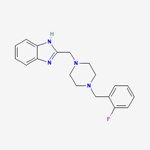 molecular formula C19H21FN4 B2930653 2-((4-(2-氟苄基)哌嗪-1-基)甲基)-1H-苯并[d]咪唑 CAS No. 1171811-49-6