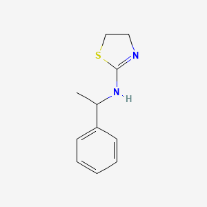 molecular formula C11H14N2S B2930654 N-(1-苯乙基)-4,5-二氢-1,3-噻唑-2-胺 CAS No. 143543-79-7