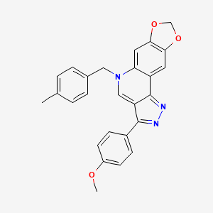 3-(4-methoxyphenyl)-5-(4-methylbenzyl)-5H-[1,3]dioxolo[4,5-g]pyrazolo[4,3-c]quinoline