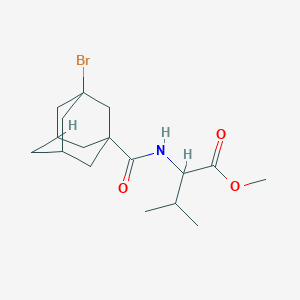 molecular formula C17H26BrNO3 B2930679 Methyl 2-[(3-bromoadamantane-1-carbonyl)amino]-3-methylbutanoate CAS No. 956711-77-6