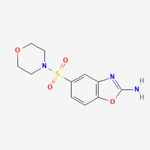 molecular formula C11H13N3O4S B2930687 5-(Morpholin-4-ylsulfonyl)-1,3-benzoxazol-2-amine CAS No. 851116-21-7