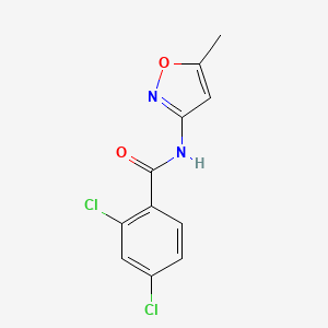 molecular formula C11H8Cl2N2O2 B2930690 2,4-二氯-N-(5-甲基-1,2-恶唑-3-基)苯甲酰胺 CAS No. 160856-95-1
