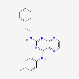 (2,4-Dimethylphenyl){2-[(2-phenylethyl)amino]pteridin-4-yl}amine