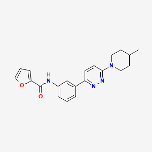 N-(3-(6-(4-methylpiperidin-1-yl)pyridazin-3-yl)phenyl)furan-2-carboxamide