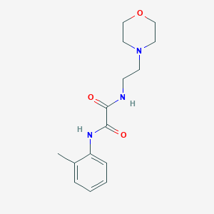 molecular formula C15H21N3O3 B2930716 N-(2-methylphenyl)-N'-[2-(morpholin-4-yl)ethyl]ethanediamide CAS No. 403818-10-0