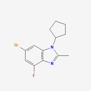 6-bromo-1-cyclopentyl-4-fluoro-2-methyl-1H-benzo[d]imidazole