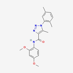 N-(2,4-dimethoxyphenyl)-1-(2,5-dimethylphenyl)-5-methyl-1H-1,2,3-triazole-4-carboxamide