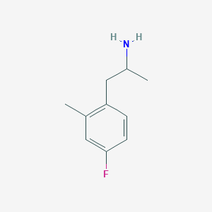 molecular formula C10H14FN B2930733 1-(4-Fluoro-2-methylphenyl)propan-2-amine CAS No. 910398-00-4