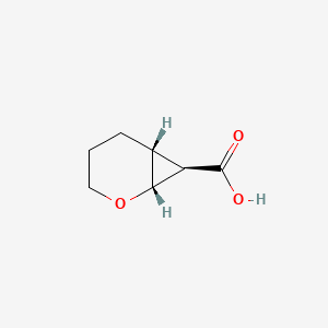 molecular formula C7H10O3 B2930738 (1R,6R,7R)-2-Oxabicyclo[4.1.0]heptane-7-carboxylic acid CAS No. 76354-51-3