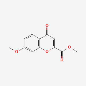 molecular formula C12H10O5 B2930759 7-甲氧基-4-氧代色烯-2-甲酸甲酯 CAS No. 53708-50-2