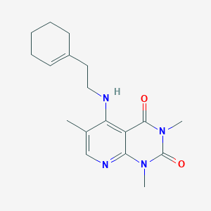5-((2-(cyclohex-1-en-1-yl)ethyl)amino)-1,3,6-trimethylpyrido[2,3-d]pyrimidine-2,4(1H,3H)-dione