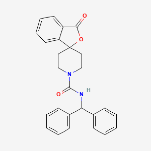 N-Benzhydryl-3-oxospiro[2-benzofuran-1,4'-piperidine]-1'-carboxamide