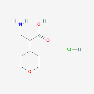 3-Amino-2-(oxan-4-yl)propanoic acid hydrochloride
