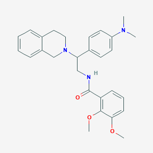 molecular formula C28H33N3O3 B2930777 N-(2-(3,4-dihydroisoquinolin-2(1H)-yl)-2-(4-(dimethylamino)phenyl)ethyl)-2,3-dimethoxybenzamide CAS No. 946243-97-6