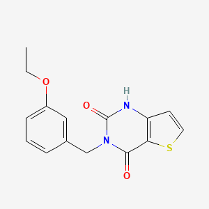 molecular formula C15H14N2O3S B2930795 3-(3-ethoxybenzyl)thieno[3,2-d]pyrimidine-2,4(1H,3H)-dione CAS No. 1223879-81-9