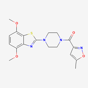 (4-(4,7-Dimethoxybenzo[d]thiazol-2-yl)piperazin-1-yl)(5-methylisoxazol-3-yl)methanone