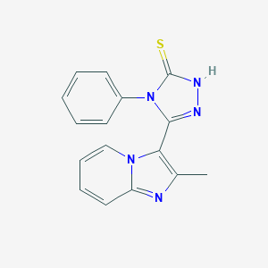 5-(2-methylimidazo[1,2-a]pyridin-3-yl)-4-phenyl-2,4-dihydro-3H-1,2,4-triazole-3-thione