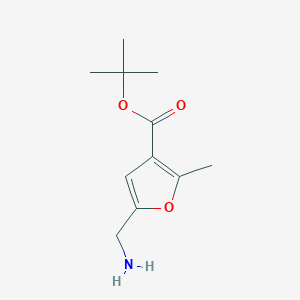 Tert-butyl 5-(aminomethyl)-2-methylfuran-3-carboxylate