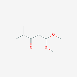 molecular formula C8H16O3 B2930805 1,1-Dimethoxy-4-methylpentan-3-one CAS No. 66480-84-0
