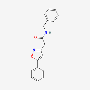 N-benzyl-2-(5-phenylisoxazol-3-yl)acetamide