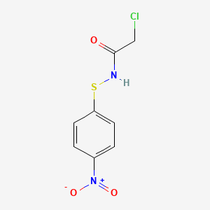 2-chloro-N-(4-nitrophenyl)sulfanylacetamide