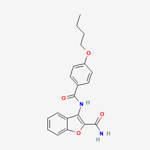 3-(4-Butoxybenzamido)benzofuran-2-carboxamide