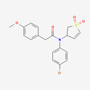 N-(4-bromophenyl)-N-(1,1-dioxido-2,3-dihydrothien-3-yl)-2-(4-methoxyphenyl)acetamide