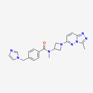 4-((1H-imidazol-1-yl)methyl)-N-methyl-N-(1-(3-methyl-[1,2,4]triazolo[4,3-b]pyridazin-6-yl)azetidin-3-yl)benzamide