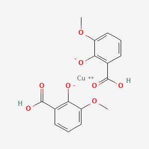 molecular formula C16H14CuO8 B2930821 2-Hydroxy-3-methoxybenzoic acid, 2-hydroxy-3-methoxybenzoic acid, copper salt CAS No. 799269-01-5