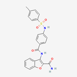 3-(4-(4-Methylphenylsulfonamido)benzamido)benzofuran-2-carboxamide