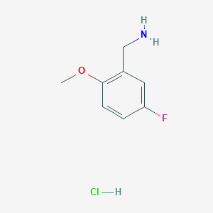 molecular formula C8H11ClFNO B2930828 5-氟-2-甲氧基苄胺盐酸盐 CAS No. 562080-99-3
