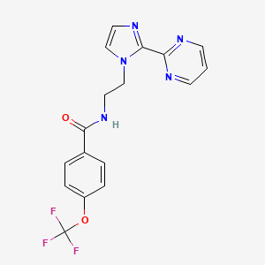 N-(2-(2-(pyrimidin-2-yl)-1H-imidazol-1-yl)ethyl)-4-(trifluoromethoxy)benzamide