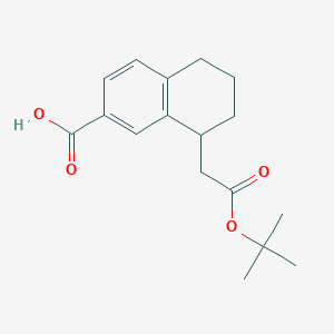 8-[2-[(2-Methylpropan-2-yl)oxy]-2-oxoethyl]-5,6,7,8-tetrahydronaphthalene-2-carboxylic acid