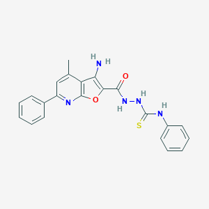 2-[(3-amino-4-methyl-6-phenylfuro[2,3-b]pyridin-2-yl)carbonyl]-N-phenylhydrazinecarbothioamide