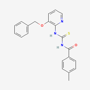 N-[3-(benzyloxy)-2-pyridinyl]-N'-(4-methylbenzoyl)thiourea