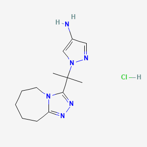 1-[1-Methyl-1-(6,7,8,9-tetrahydro-5H-[1,2,4]triazolo[4,3-a]azepin-3-yl)ethyl]-1h-pyrazol-4-amine hydrochloride