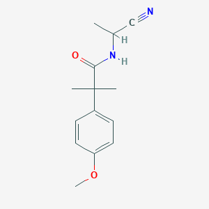 N-(1-Cyanoethyl)-2-(4-methoxyphenyl)-2-methylpropanamide