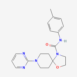 N-(4-methylphenyl)-8-(2-pyrimidinyl)-1-oxa-4,8-diazaspiro[4.5]decane-4-carboxamide